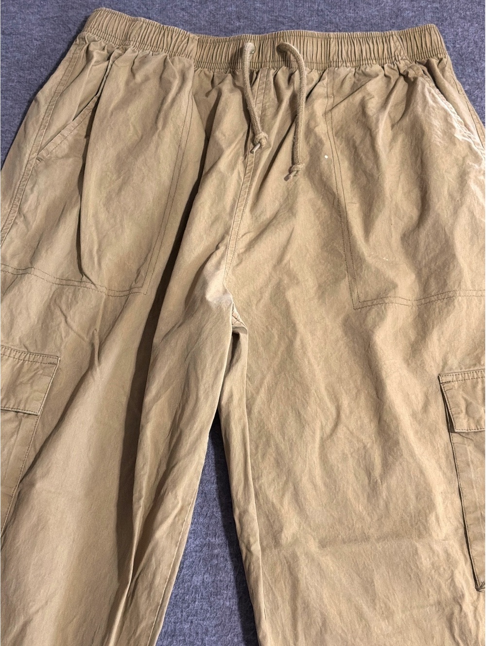 OBEY Sunny Poplin Cargo Pants Olive Oil Y2K Inspired Joggers Women's Size Small - Picture 4 of 9